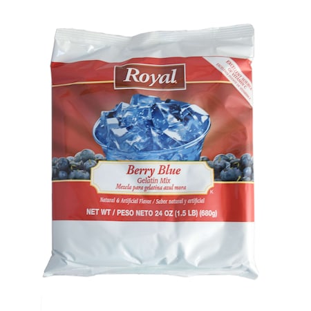 Royal Berry Blue Gelatin Mix 24 oz., PK12 PK12 48106